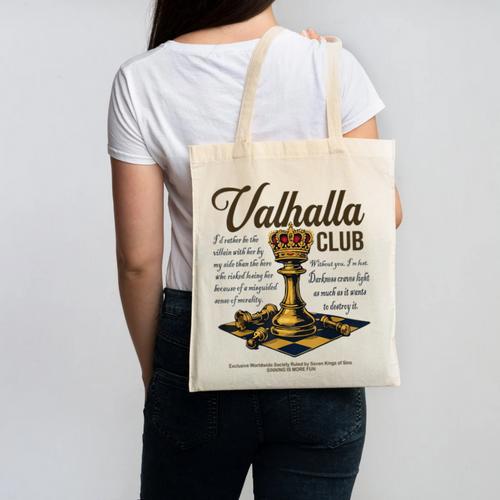 Valhalla Club Vintage Twisted Kings Sin Ana Book Love Alex Canvas Tote Bag - Bookorys