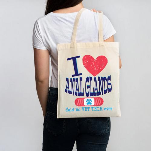 Vet Tech I Love Veterinary Technician Graduation Canvas Tote Bag - Best Gift Smart