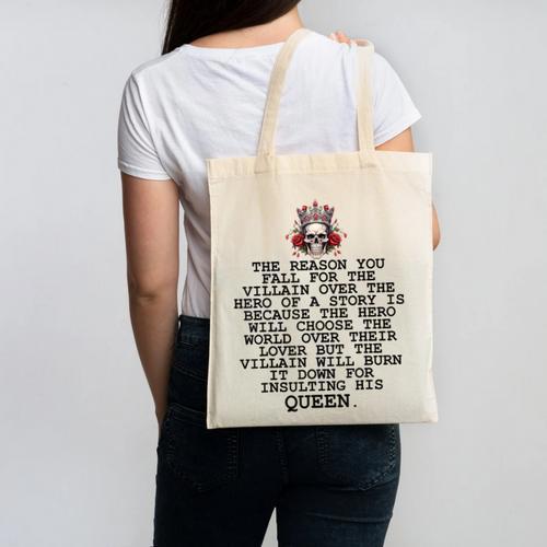 In My Villain Era Dark Romance Smutty Books Lovers Smut Book Canvas Tote Bag - Bookorys CA