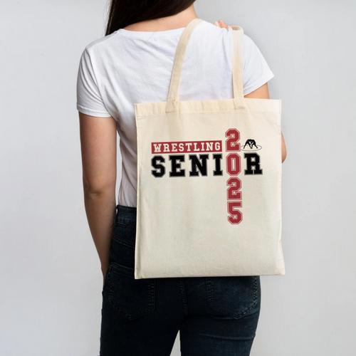 Wrestling Senior Night Wrestling Senior 2025 Graduation 70 Canvas Tote Bag - Best Gift Smart