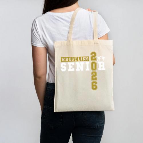 Wrestling Senior Night Wrestling Senior 2026 Graduation 43 Canvas Tote Bag - Best Gift Smart