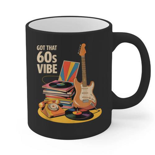 1960s 60s Reunion Nostalgia Memories Music School Grew Up Graphic Print Coffee Mug - Figerry