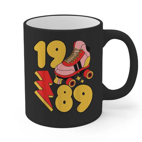 1989 Retro Roller Skate Vintage 80s Nostalgia Collector Graphic Print Coffee Mug - Figerry