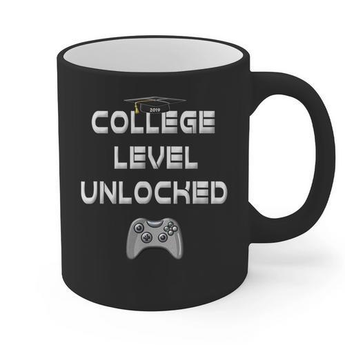 2019 High School Graduation College Level Unlocked Tee Graphic Print Coffee Mug - Best Gift Smart