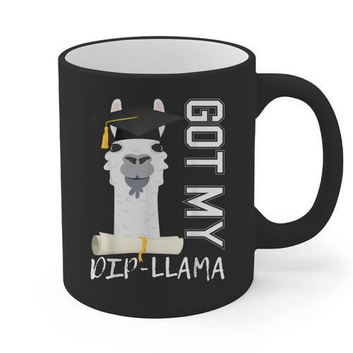 2022 Graduate Graduation For Him Her Got My Dip-Llama Graphic Print Coffee Mug - Best Gift Smart