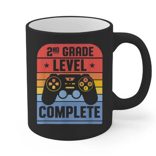 2nd Grade Level Complete Graduation Student Video Gamer Graphic Print Coffee Mug - Best Gift Smart