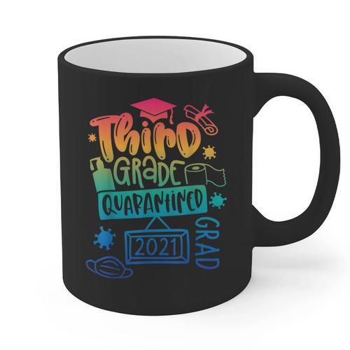 3rd Grade 2021 Graduate Quarantine Third Grade Graduation Graphic Print Coffee Mug - Best Gift Smart