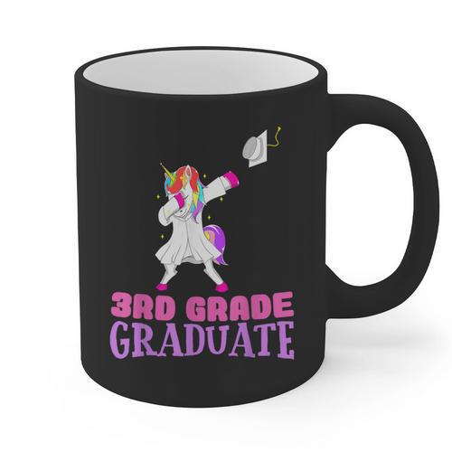 3rd Grade Graduation Unicorn End Of Year Third Graphic Print Coffee Mug - Best Gift Smart
