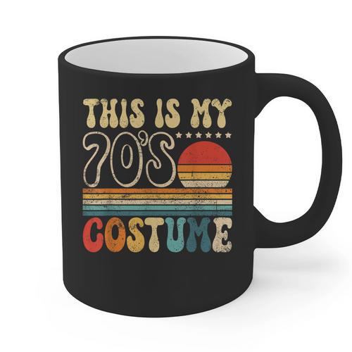 This Is My 70s Costume Vintage Nostalgia Mixtape 1970s Party Graphic Print Coffee Mug - Figerry