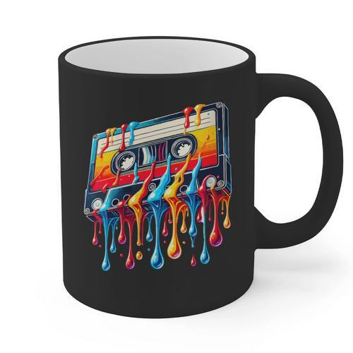 80s 90s Retro Party Costume Nostalgia Cassette Graphic Print Coffee Mug - Figerry