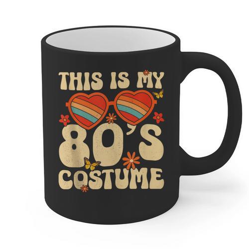 This Is My 80s Costume Vibes Nostalgia 1980s Vintage Fashion Graphic Print Coffee Mug - Figerry