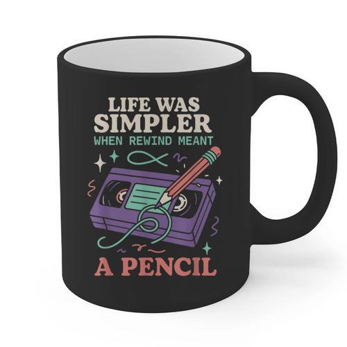 90s Baby Tired Millennial Burnout Nostalgia Parenting Graphic Print Coffee Mug - Figerry