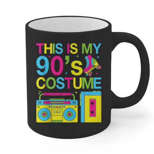 This Is My 90's Costume Retro 1990s Style Cassette Nostalgia Graphic Print Coffee Mug - Figerry