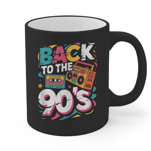 90's Nineties Nostalgia Costume Party Back To The 90s Graphic Print Coffee Mug - Figerry