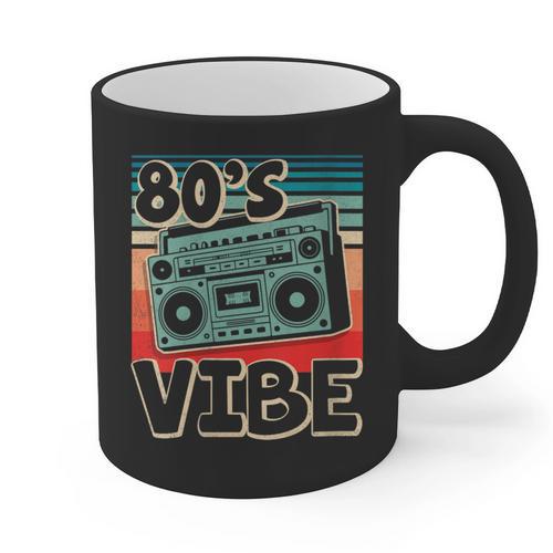 90's Vibe Vintage Style Cassette Tape Nostalgia 1990s Party Graphic Print Coffee Mug - Figerry