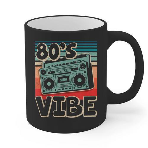 90's Vibe Vintage Style Cassette Tape Nostalgia 1990s Party Graphic Print Coffee Mug - Figerry