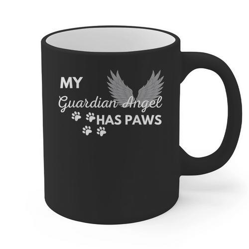 My Angel Has Paws Shirt Pet Memorial Cat Dog Dad Mom Men Women Girls Kids Graphic Print Coffee Mug - Father's Day Fun