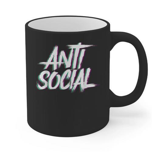 Anti Social Anti Social Club Introvert People Haters Graphic Print Coffee Mug - Raresse