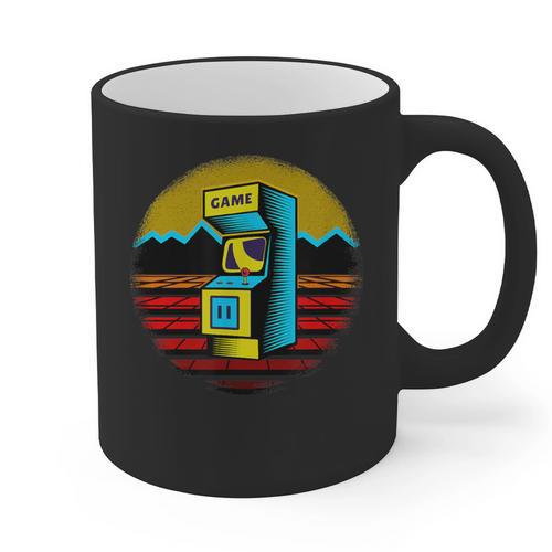 Arcade Game Machine Nostalgia Retro Gamer 80s 90s Graphic Print Coffee Mug - Figerry