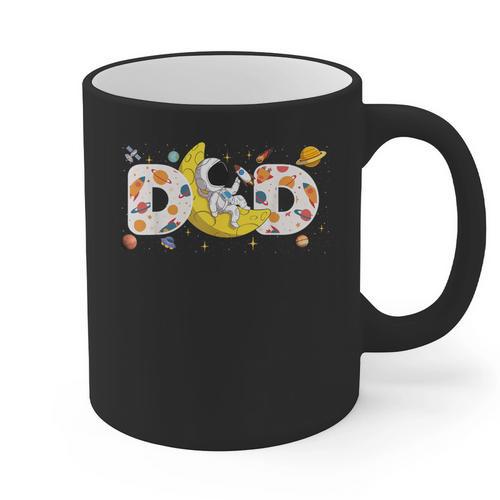 Astronaut Dad Space Birthday Planets Party Matching Family Graphic Print Coffee Mug - Father's Day Fun