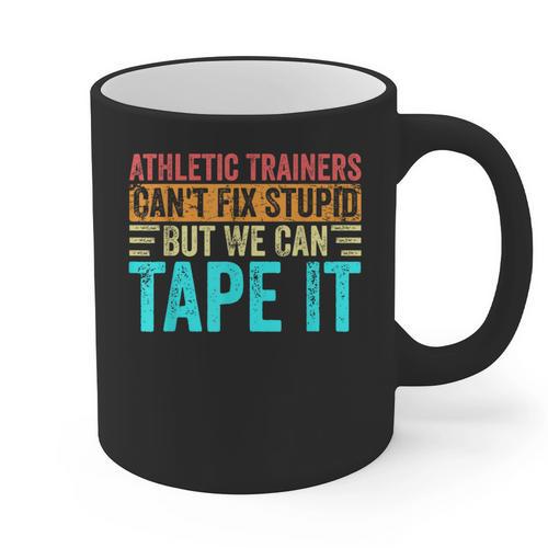Athletic Trainers Fix Stupid Sports Graduation Vintage Graphic Print Coffee Mug - Best Gift Smart