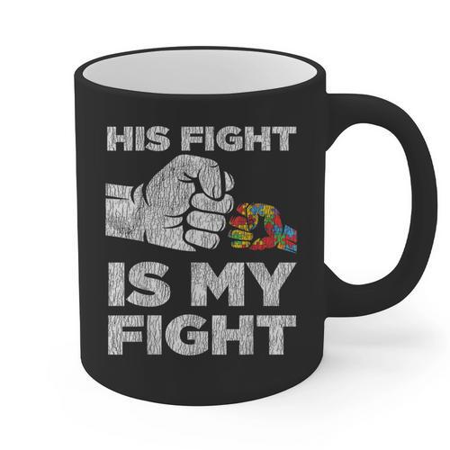 Autism Awareness Mom Dad Parents Autistic Kids Awareness Small Graphic Print Coffee Mug - Father's Day Fun