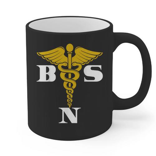 Bachelor Of Science Nursing Graduation Graphic Print Coffee Mug - Best Gift Smart