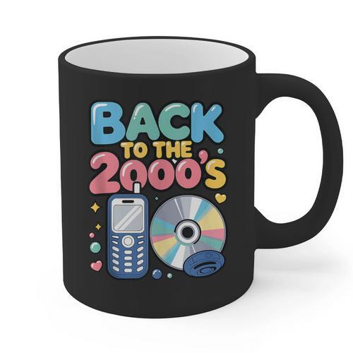 Back To The 2000s Retro Nostalgia Graphic Print Coffee Mug - Figerry
