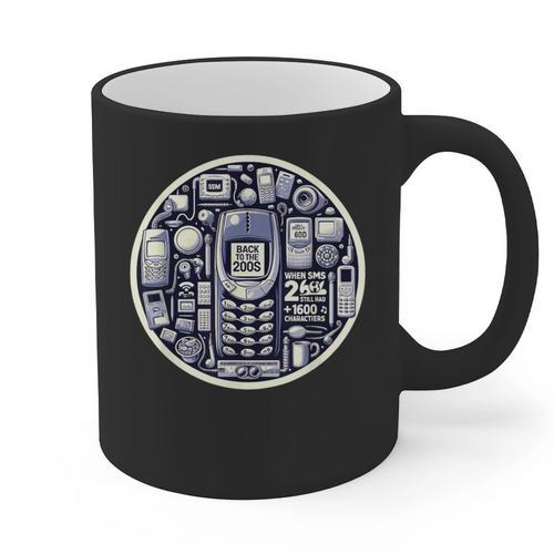 Back To The 2000s Tech Nostalgia Graphic Print Coffee Mug - Figerry