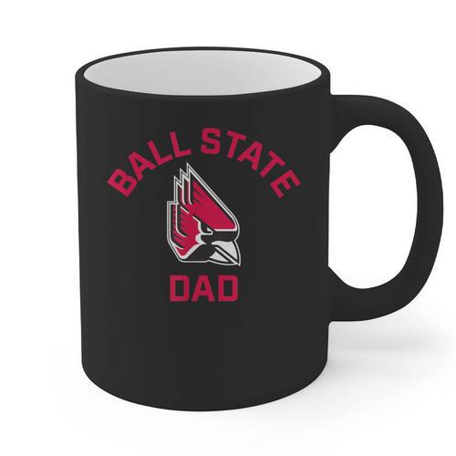 Ball State University Cardinals Arched Dad Graphic Print Coffee Mug - Father's Day Fun