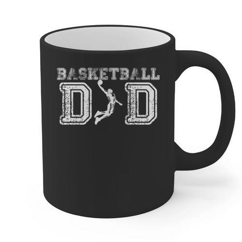 Basketball Dad TShirt Fathers Day For Daddy Papa Father Graphic Print Coffee Mug - Father's Day Fun