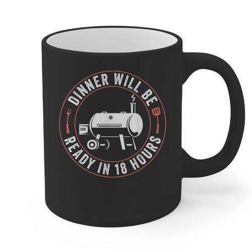 BBQ Dad Smoking Meat Smoker Barbecue Dad Apparel Graphic Print Coffee Mug - Father's Day Fun