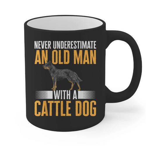 Blue Heeler Dad Australian Cattle Dog Men Graphic Print Coffee Mug - Father's Day Fun