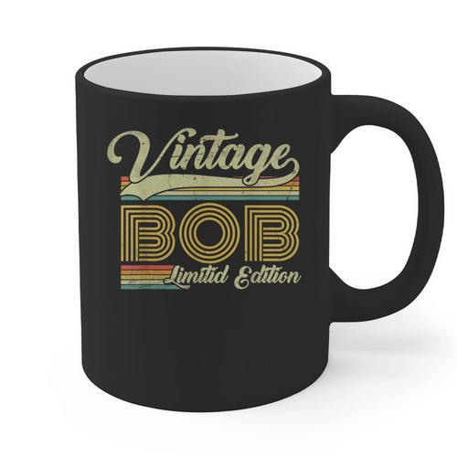 Bob Name Vintage Bob Father's Day Dad Bob Graphic Print Coffee Mug - Father's Day Fun