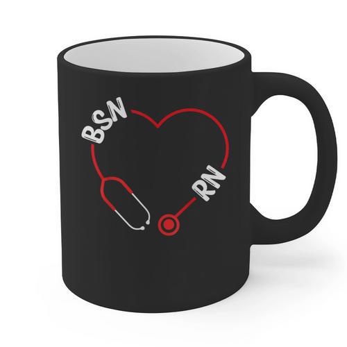 BSN RN Nurse Graduation Nursing Essentials BSN Nurses Graphic Print Coffee Mug - Best Gift Smart