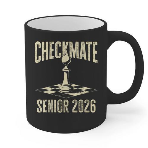 Checkmate Senior 2026 Chess Piece Class Of 2026 Graduation Graphic Print Coffee Mug - Best Gift Smart