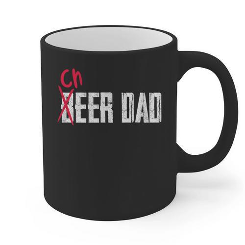Cheer Dad Beer Dad Cheerleading Father Father's Day Graphic Print Coffee Mug - Father's Day Fun
