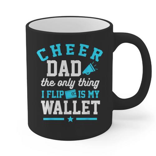 Cheer Dad Shirt Cheerleader Dad Cheerleading Competition Men Graphic Print Coffee Mug - Father's Day Fun