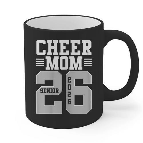 Cheer Mom Senior 2026 Cheerleaders Graduation Mother Graphic Print Coffee Mug - Best Gift Smart