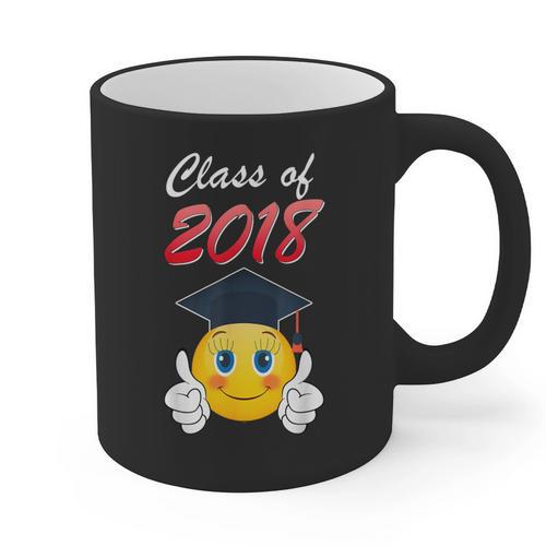 Class Of 2018 Graduation Grad For Her Tee Shirt Graphic Print Coffee Mug - Best Gift Smart