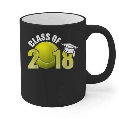 Class Of 2018 Shirts Graduation Senior Tennis Shirt Graphic Print Coffee Mug - Best Gift Smart