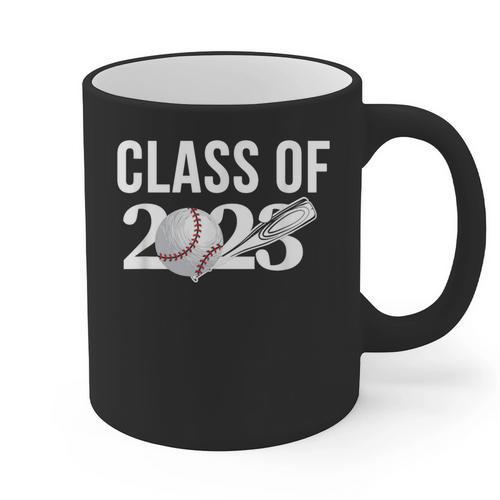 Class 2023 Graduation Senior Baseball Player Graphic Print Coffee Mug - Best Gift Smart