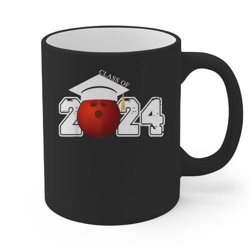 Class Of 2024 Graduation For Him Her Bowling Sports Graphic Print Coffee Mug - Best Gift Smart