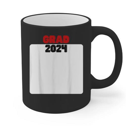 Class Of 2024 Graduation With Signing Area GRAD '24 Memory Graphic Print Coffee Mug - Easessy