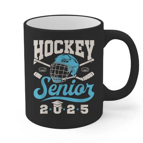 Class Of 2025 Hockey Senior Graduation Graduate Grad Graphic Print Coffee Mug - Best Gift Smart