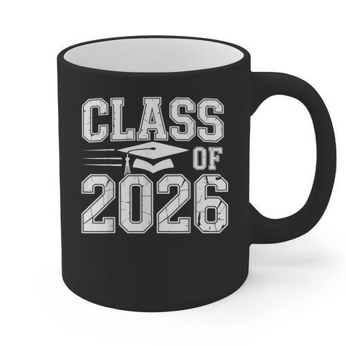 Class Of 2026 Graduation Senior School Pride Graphic Print Coffee Mug - Best Gift Smart