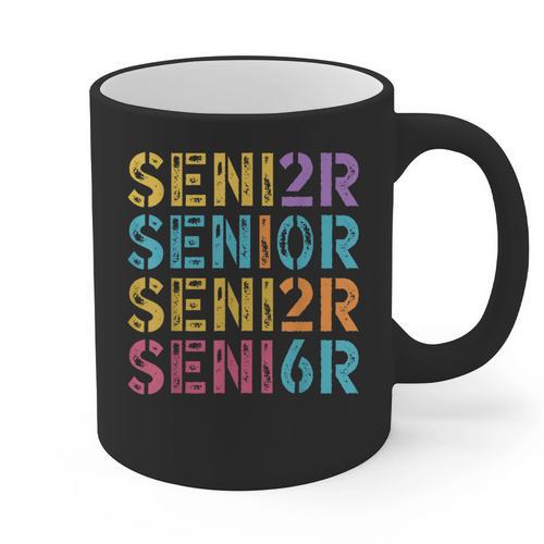 Class Of 2026 Senior Graduation Colorful Vintage Graphic Print Coffee Mug - Best Gift Smart