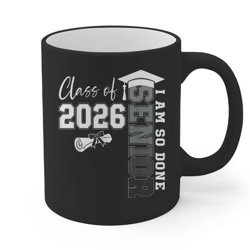 Class Of 2026 Senior 2026 Graduation Decoration Men Senior Graphic Print Coffee Mug - Best Gift Smart