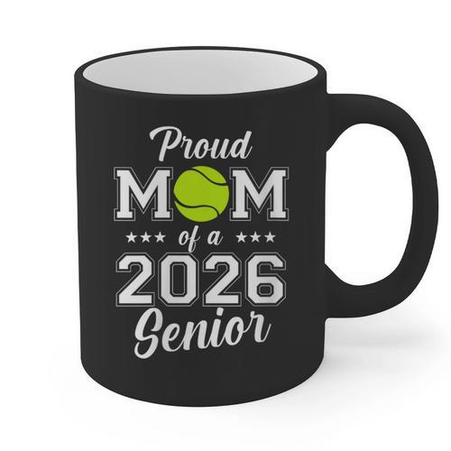 Class Of 2026 Tennis Mom Senior Graduation Graduate Graphic Print Coffee Mug - Best Gift Smart
