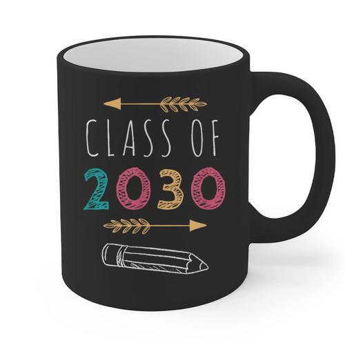 Class Of 2030 Grow With Me 2nd Grade Graduation Graphic Print Coffee Mug - Best Gift Smart